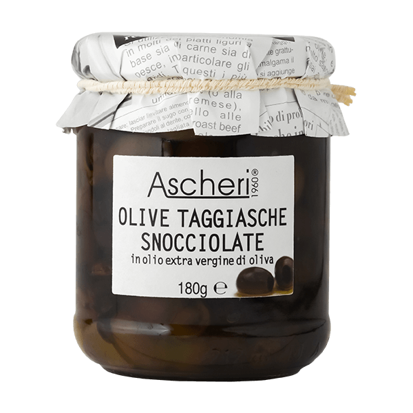 Oliven Taggiasche entkernt in Olivenöl von Ascheri