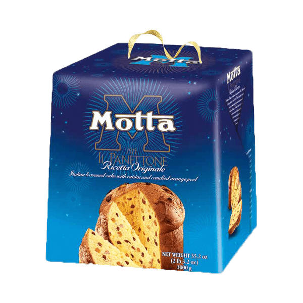Panettone Originale 700g, Motta • Feiner italienischer Weihnachtskuchen • Süßes aus Italien