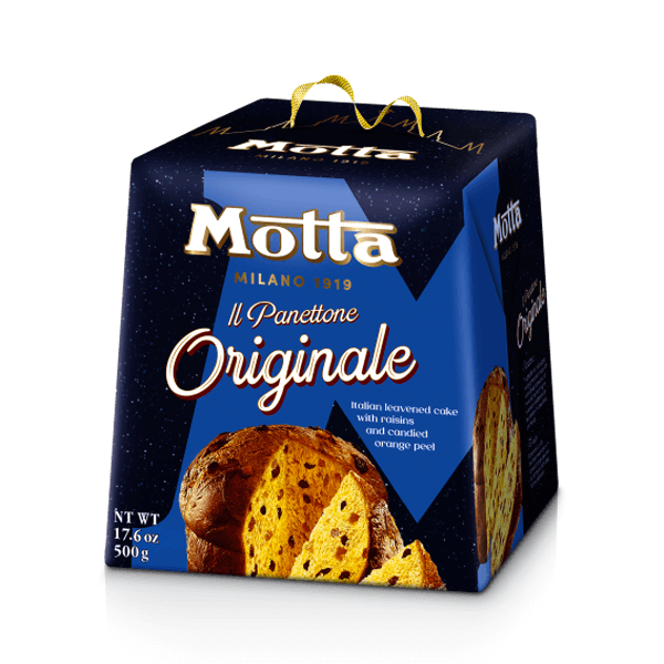 Panettone Originale 500g, Motta • Feiner italienischer Weihnachtskuchen • Süßes aus Italien