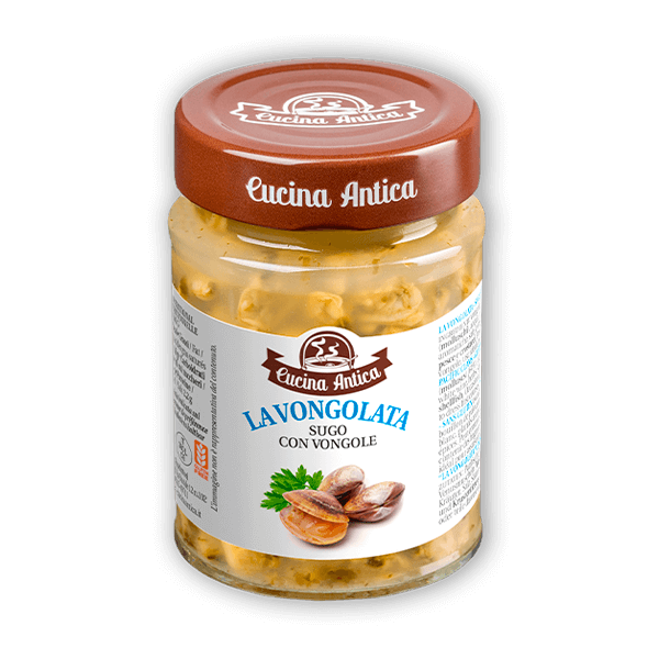 Sugo Vongolata 200g, Cucina Antica • Nudelsauce mit Venusmuscheln • Italienische Feinkost