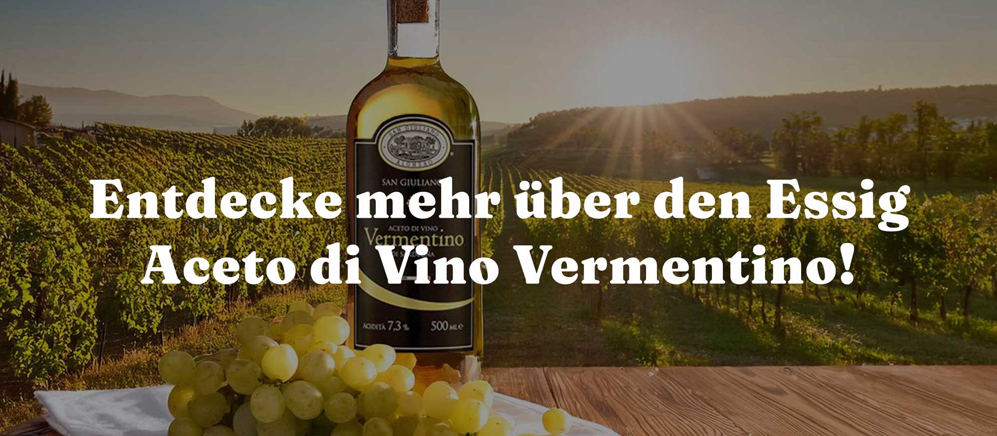 Entdecke mehr über den Essig Aceto di Vino Vermentino