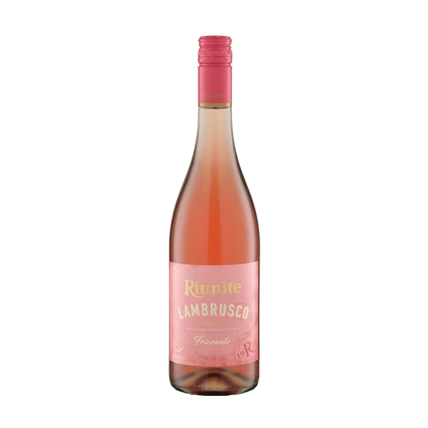 Lambrusco Emilia Rosè lieblich, Riunite • Perlwein aus Italien • Lambrusco und Lancellotta