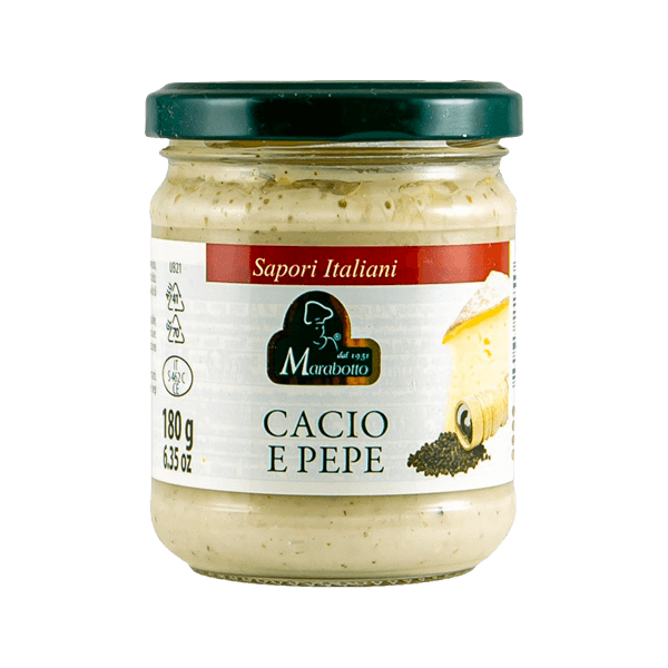 Sugo Cacio e Pepe 180g, Marabotto • Käsesauce für Pasta • Italienische Feinkost