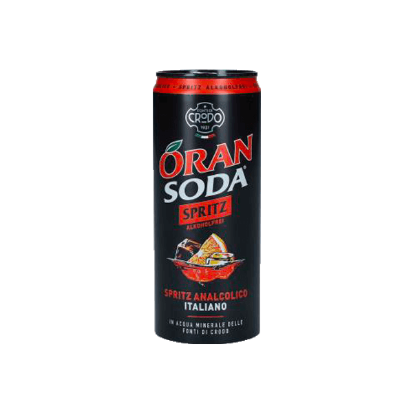 Oransoda Spritz Alkoholfrei 0,33l DPG Einweg Dose • Erfrischungsgetränk • Aperitif ohne Alkohol