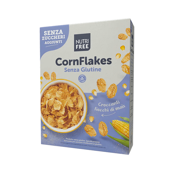 Corn Flakes ohne Zuckerzusatz 250g, Nutrifree • Maisflocken Gluten- & Laktosefrei • Vegan