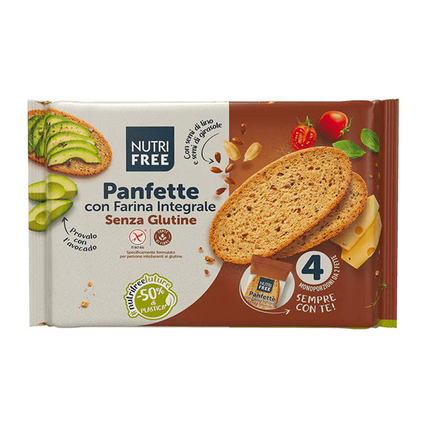 Brot Panfette Vollkorn 340g,  Nutrifree • Vollkornbrot Glutenfrei & Ballaststoffreich