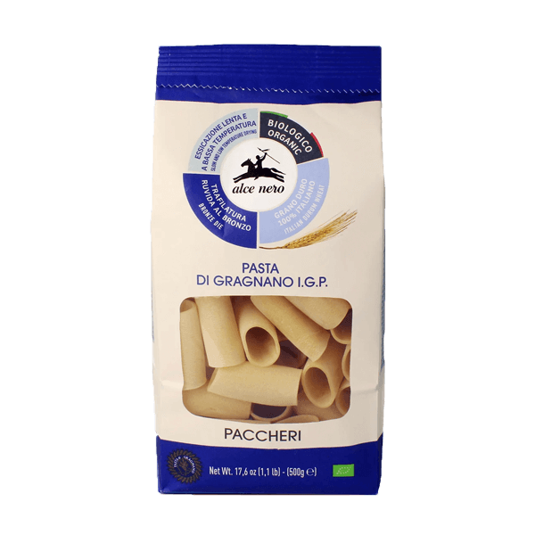 Bio Paccheri Gragnano IGP 500g, Alce Nero • Nudeln Pasta BIO • Italienische Feinkost