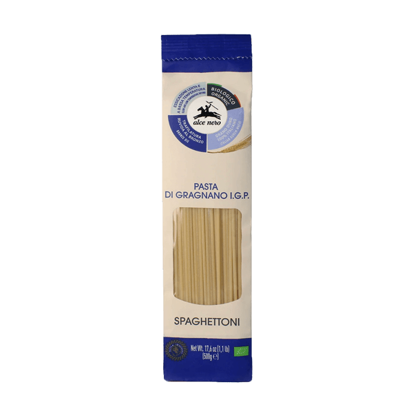 Bio Spaghettoni Gragnano IGP 500g, Alce Nero • Nudeln Pasta BIO • Italienische Feinkost