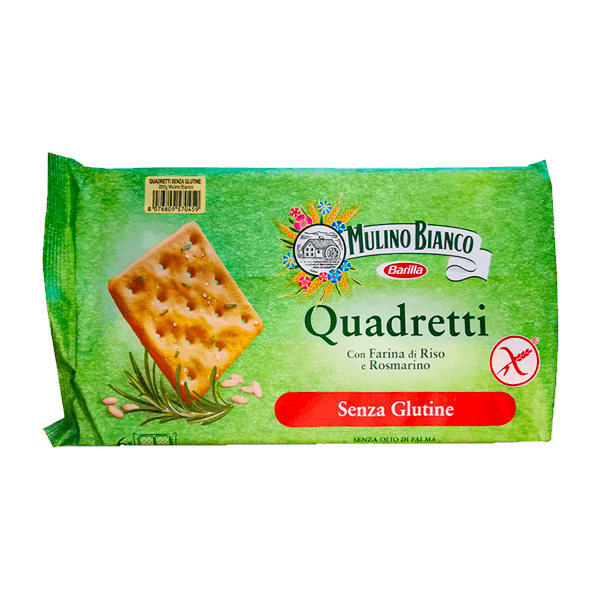Reiscracker mit Rosmarin Glutenfrei 200g, Mulino Bianco • Reismehl • Italienische Backkunst ohne Gluten