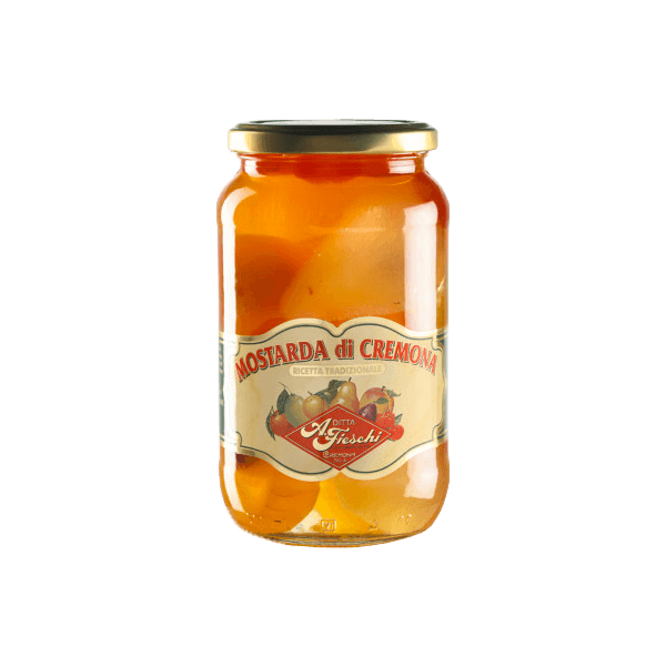Mostarda di Frutti Misti Senffrüchte Glas M 750g, Fieschi • Brotaufstrich • Süßes aus Italien