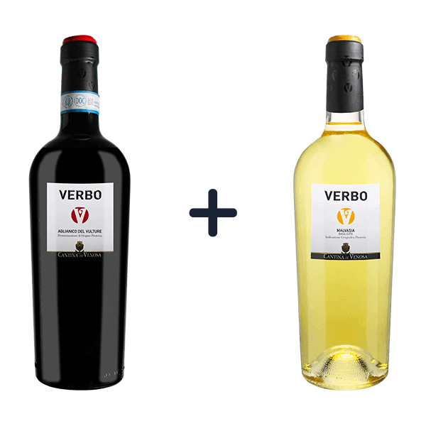 Sparpaket Verbo-Weine: Verbo Aglianico del Vulture & Verbo Malvasia • Basilikata • 5% Sparen