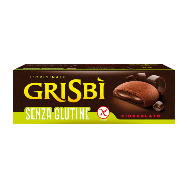 Grisbi glutenfrei Double Chocolate 150g, Vicenzi • Schoko-Kekse ohne Gluten • Süßes aus Italien
