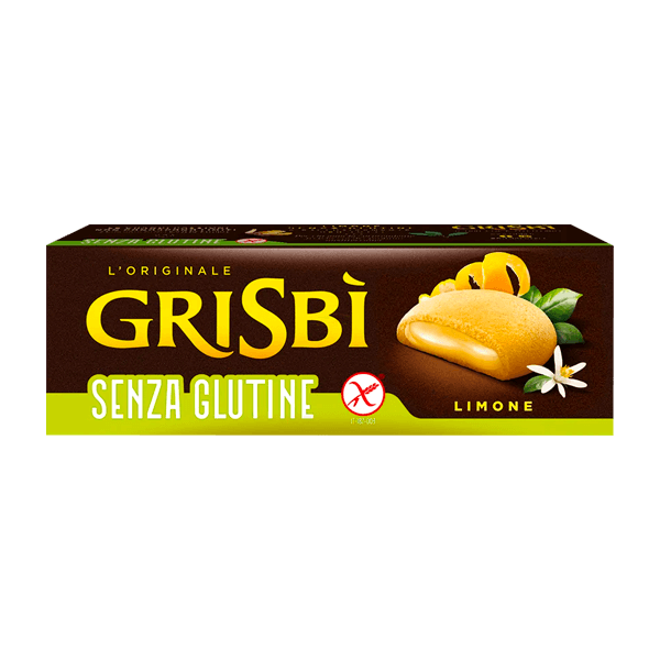 Grisbi Glutenfrei Lemon Creme 150g, Vicenzi • Zitronen-Kekse ohne Gluten • Süßes aus Italien