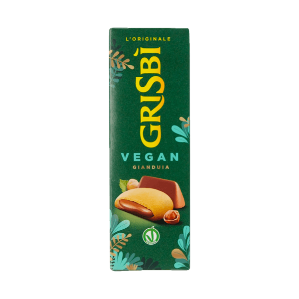 Grisbi Vegan Gianduia 135g, Vicenzi • Kekse mit Gianduia-Creme • Süßes aus Italien