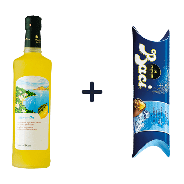 Sparpaket Limoncello und Baci: Limoncello, Nastro d'Oro + Baci, Perugina • 5% Rabatt
