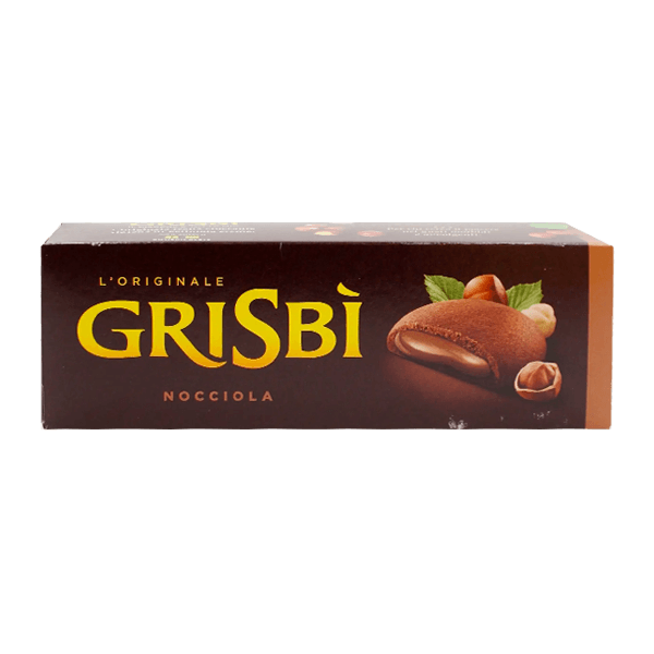 Grisbi Haselnuss 135g, Vicenzi • Haselnusscreme-Kekse aus Mürbeteig • Süßes aus Italien
