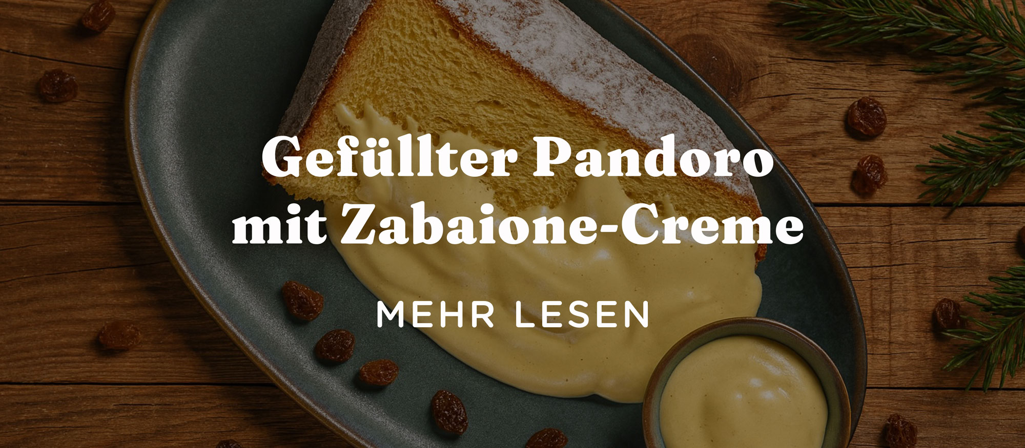 Gefüllter Pandoro mit Zabaione-Creme: Ein Festtagsgenuss.