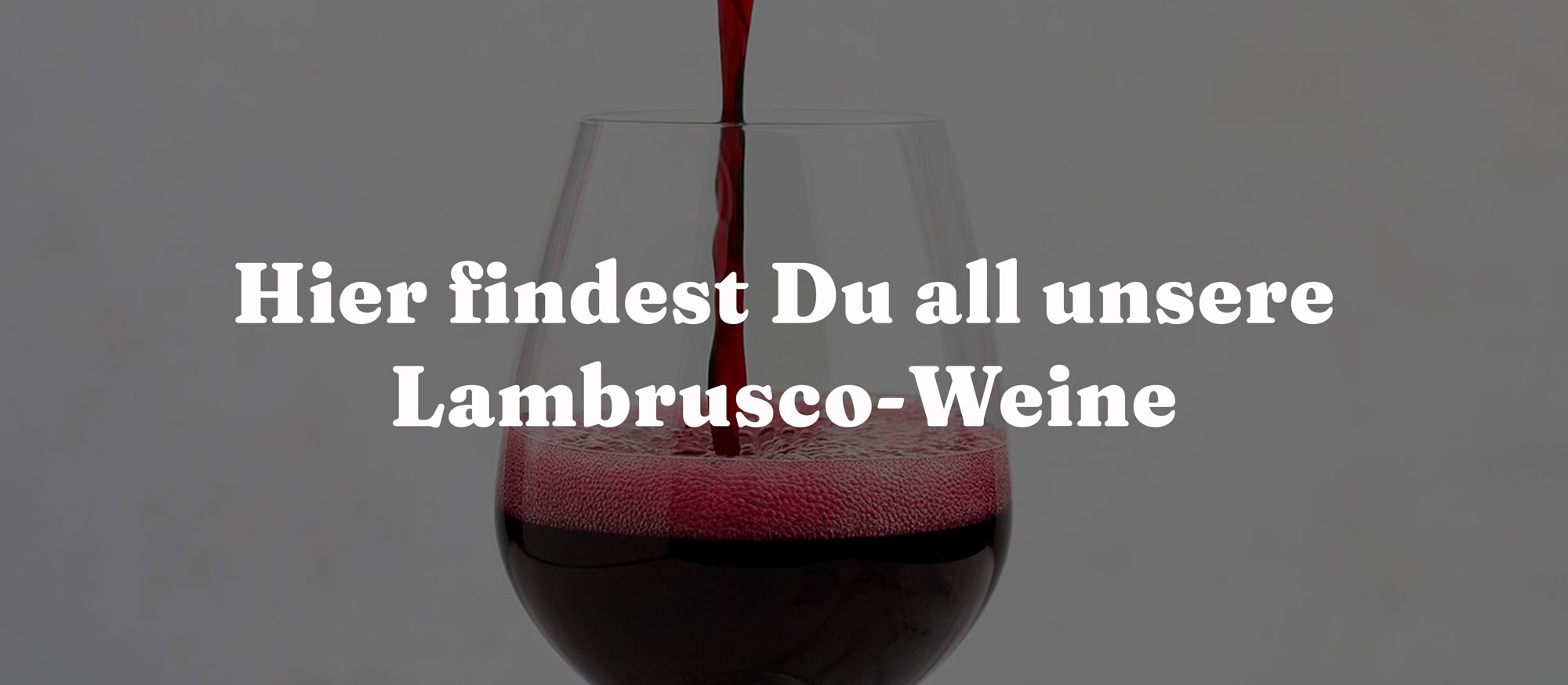Hier findest du all unsere Lambrusco-Weine