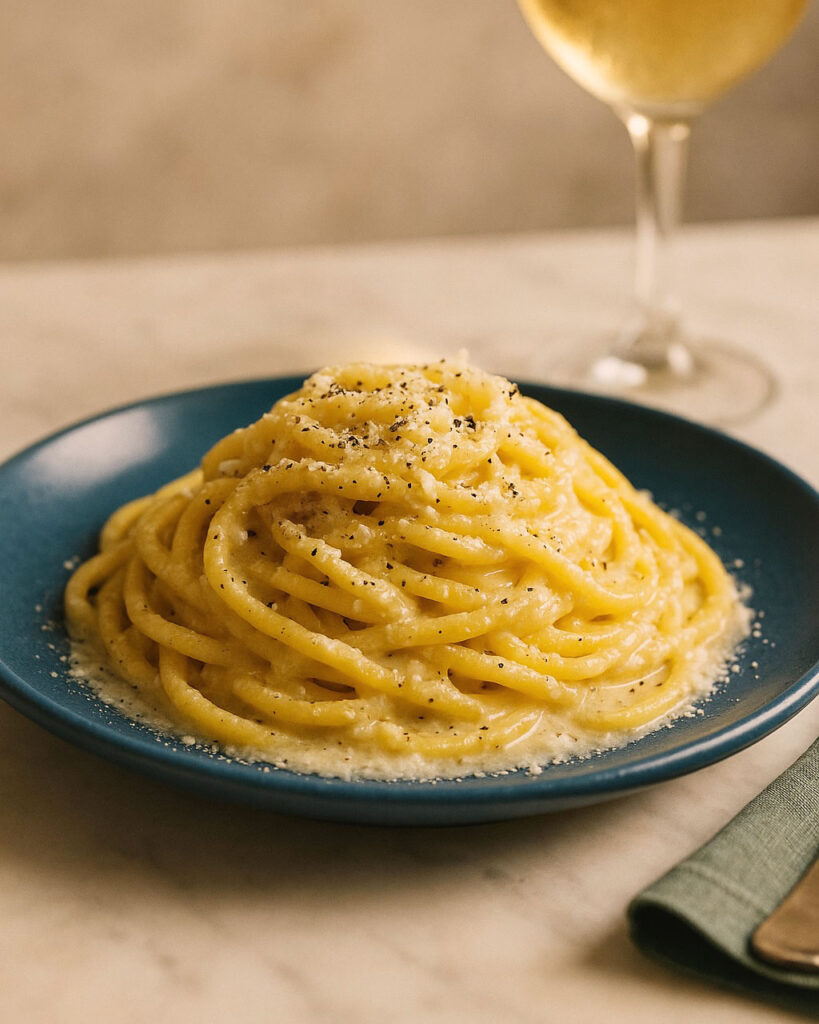 Tonnarelli Cacio e Pepe – Römische Pasta mit Pfeffer & Käse