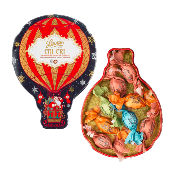 Cri Cri Pralinen Ballon Dose 60g Pastiglie, Leone • Glutenfrei • Süßes aus Italien