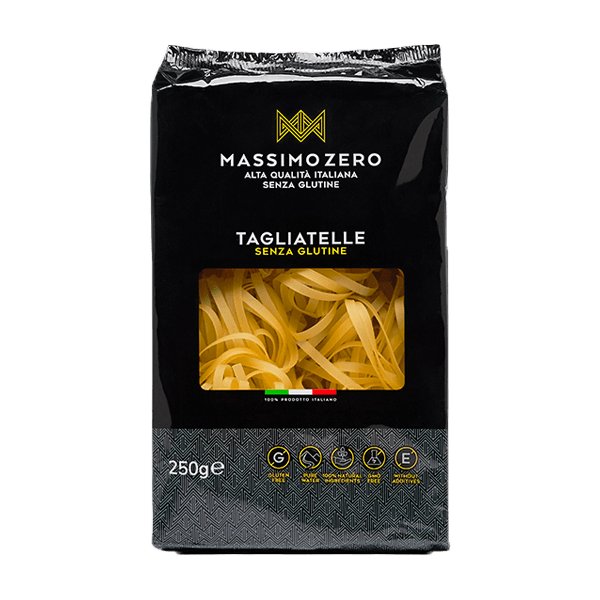Tagliatelle Glutenfrei 250g, Massimo Zero. Italienische Nudeln aus Mais-und Reismehl
