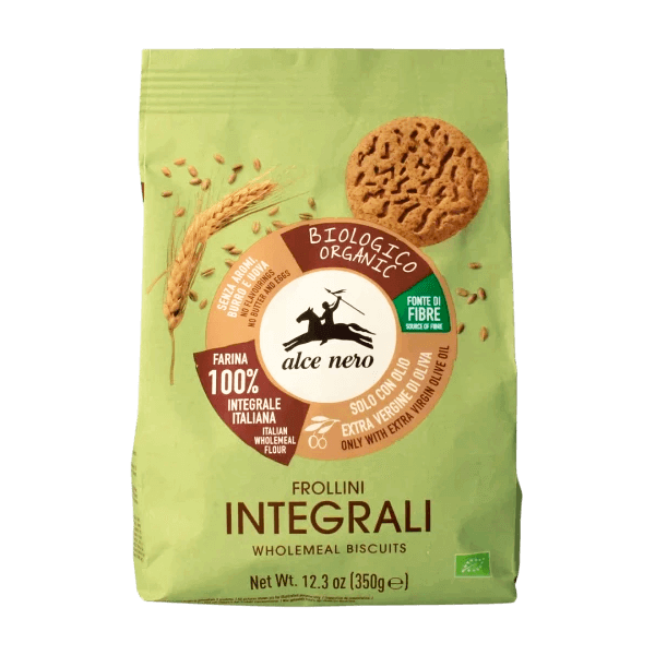 Bio Kekse Vollkorn 250g, Alce Nero • Vegan • Süßes aus Italien