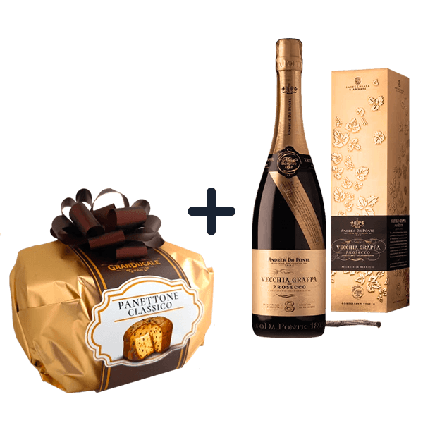 Sparpaket • Panettone Gran Ducale + Grappa di Prosecco • 5% Rabatt