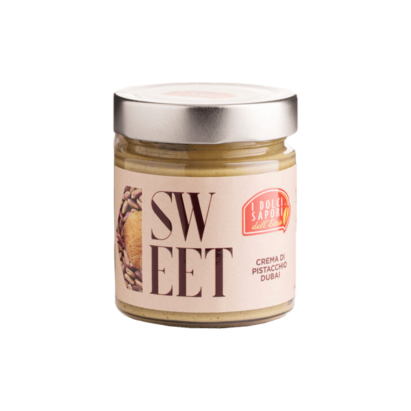Crema "Dubai Style" Pistazien 190g, I Dolci Sapori Etna. Brotaufstrich aus Sizilien, Süßes aus Italien