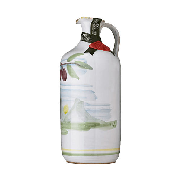 Bio Natives Olivenöl Extra im Keramik-Orcio 500ml, Frantoio Galantino, Feinkost aus Apulien
