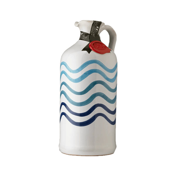 Natives Olivenöl Extra im Keramik-Orcio „Onda“ 500ml, Frantoio Galantino. Feinkost aus Apulien.