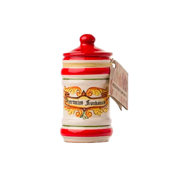 Peperoncino macinato 5g in Tonschale, Artigiani dei Sapori. Feinkost aus Kalabrien