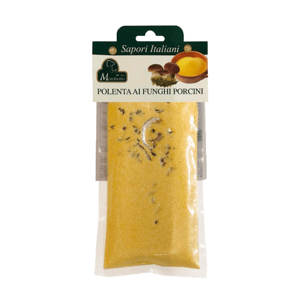 Polenta ai Funghi 250g von Marabotto. Polenta mit Steinpilzen aus Italien