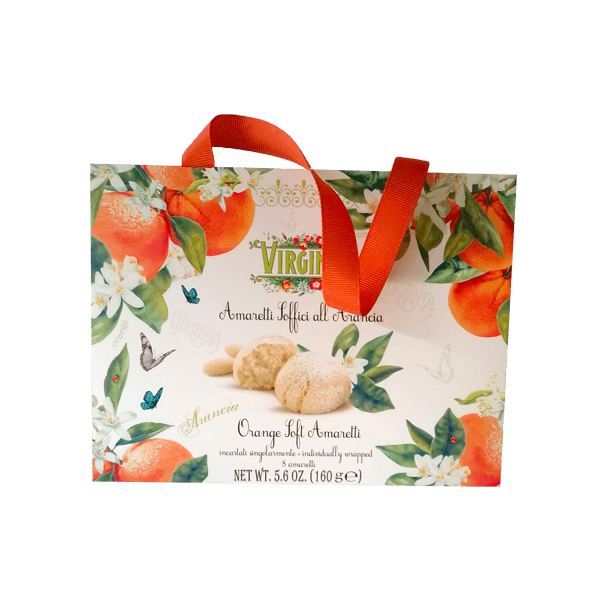 Amaretti Soft Borsetta Orange 160g, Virginia. Glutenfreie Mandelmakronen