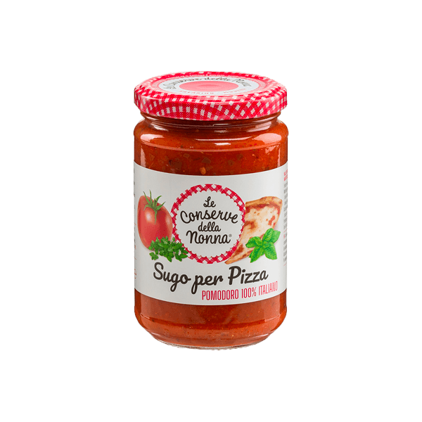 Sugo per Pizza 280g, Conserve della Nonna. Tomatensauce für Pizza, Italienische Feinkost