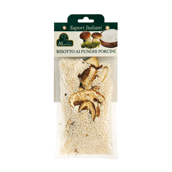 Risotto ai Funghi Porcini 250g, Marabotto. Italienisches Reis mit Steinpilze