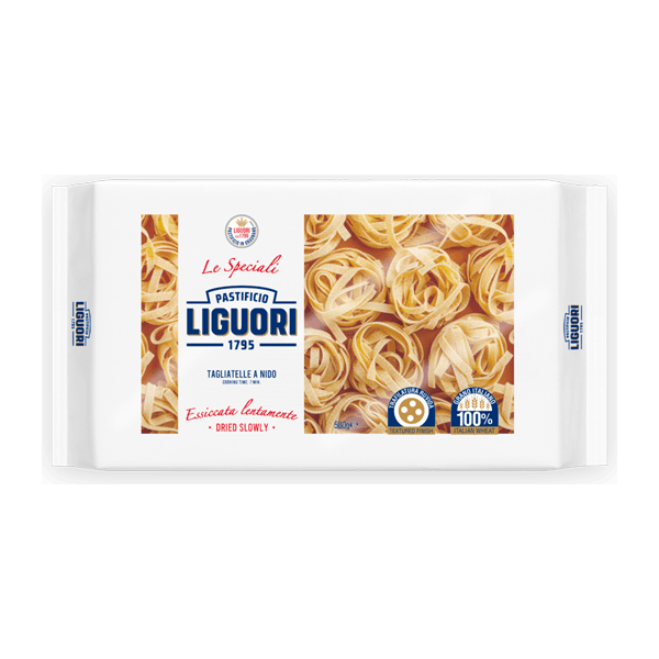 Tagliatelle a Nido Pasta di Gragnano IGP, Liguori • Italienische Hartweizenpasta 500g