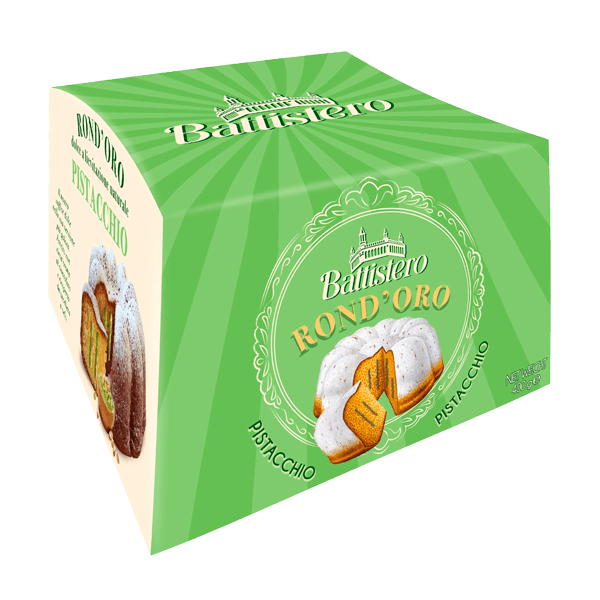 Rond'Oro Pistacchio 400 g, Battistero • Italienisches Ostergebäck mit Pistaziencreme