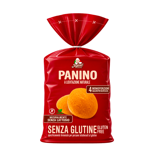 Panino Bianco Glutenfrei 140 g, Inglese • 4 weiche Brötchen à 35 g