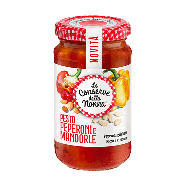 Paprika-Pesto mit Mandeln 190 g, Le Conserve della Nonna • Pesto Peperoni e Mandorle