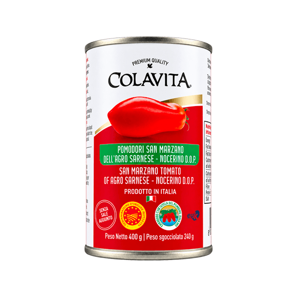 San Marzano Tomaten DOP 400 g, Colavita • Geschälte Tomaten aus Kampanien • Italienische Feinkost